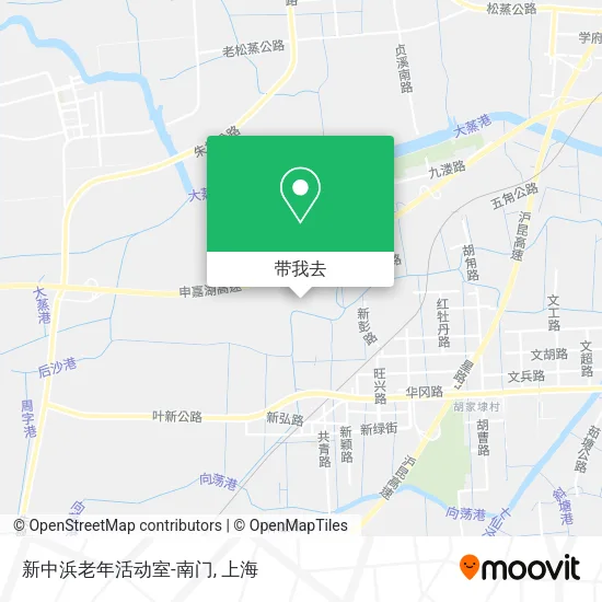 新中浜老年活动室-南门地图