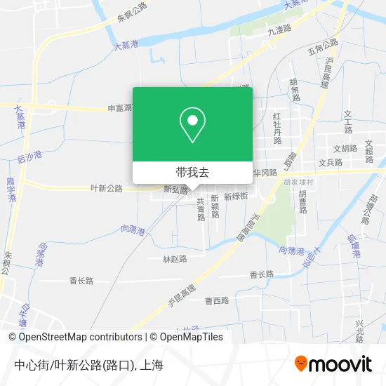 中心街/叶新公路(路口)地图