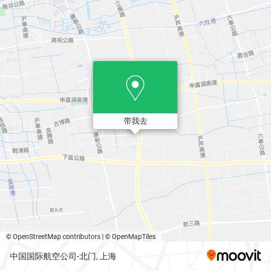 中国国际航空公司-北门地图