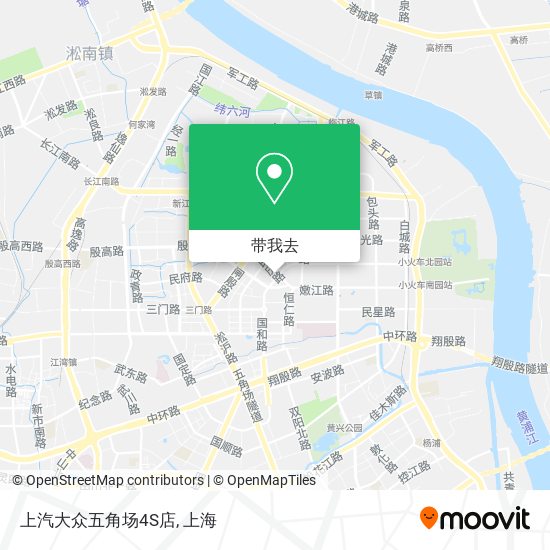 上汽大众五角场4S店地图