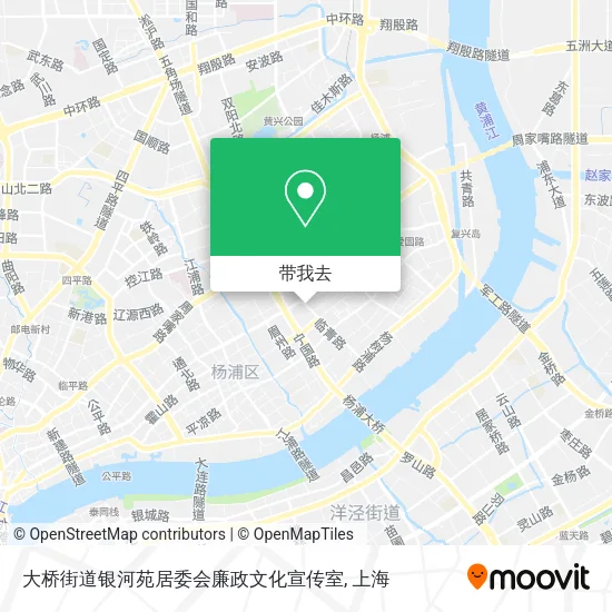 大桥街道银河苑居委会廉政文化宣传室地图