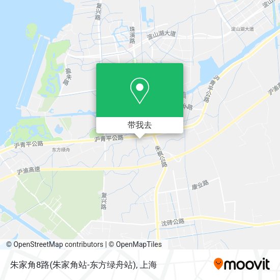 朱家角8路(朱家角站-东方绿舟站)地图