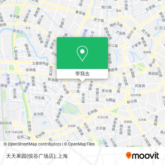 天天果园(缤谷广场店)地图