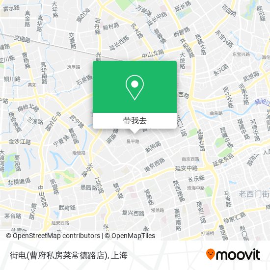 街电(曹府私房菜常德路店)地图