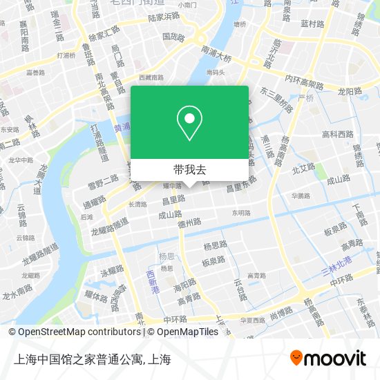 上海中国馆之家普通公寓地图