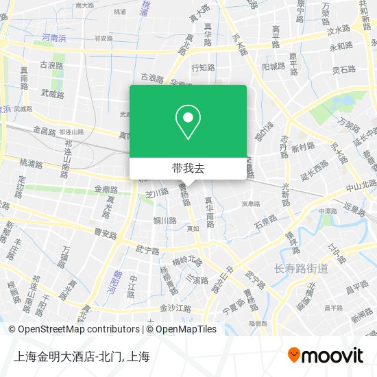 上海金明大酒店-北门地图