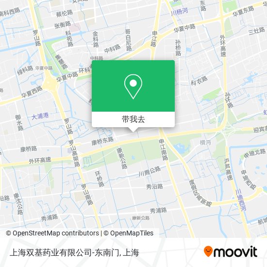 上海双基药业有限公司-东南门地图