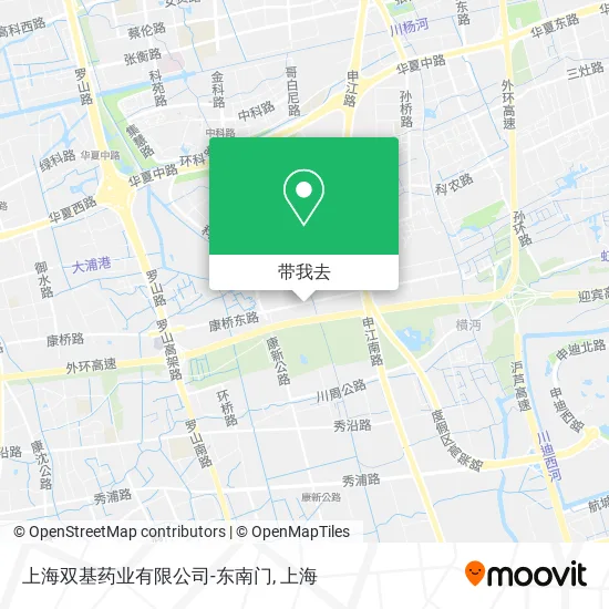 上海双基药业有限公司-东南门地图