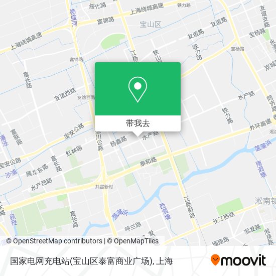 国家电网充电站(宝山区泰富商业广场)地图