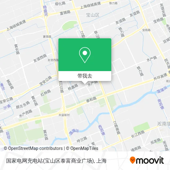 国家电网充电站(宝山区泰富商业广场)地图