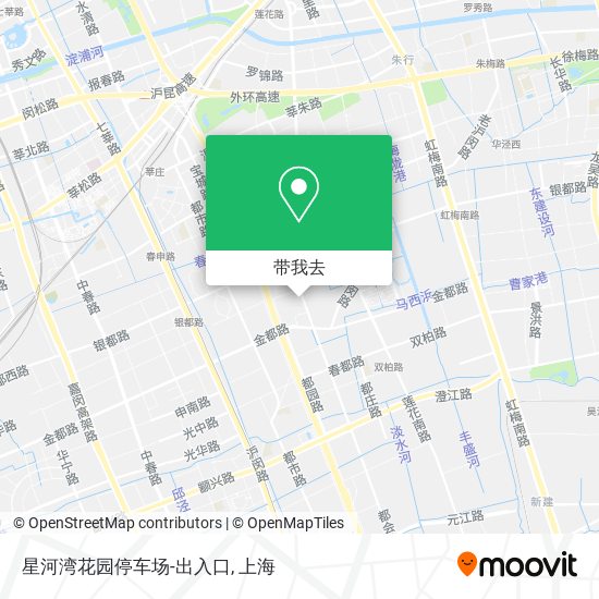 星河湾花园停车场-出入口地图