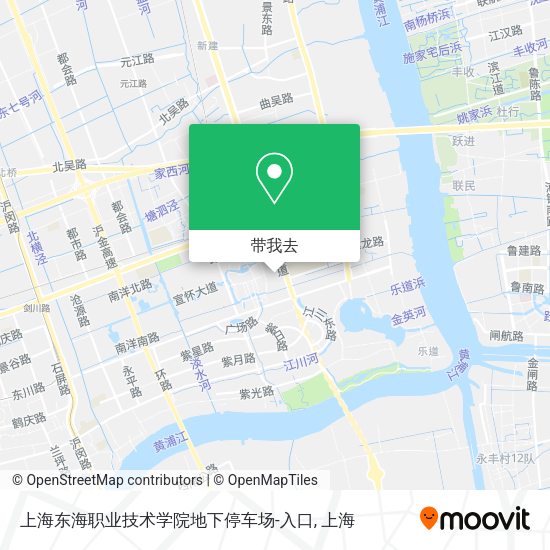 上海东海职业技术学院地下停车场-入口地图