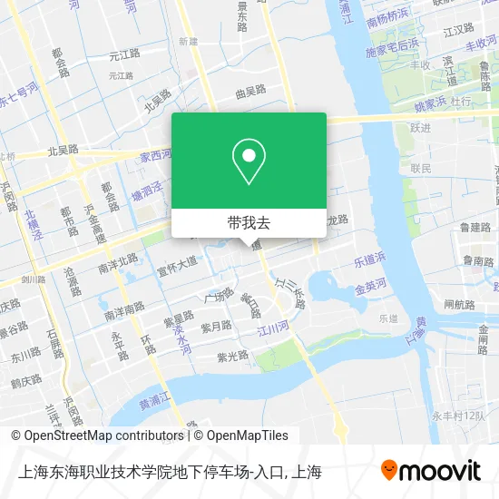 上海东海职业技术学院地下停车场-入口地图