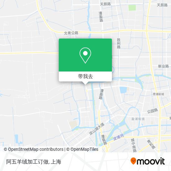 阿五羊绒加工订做地图