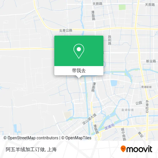 阿五羊绒加工订做地图