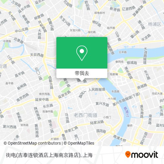 街电(吉泰连锁酒店上海南京路店)地图