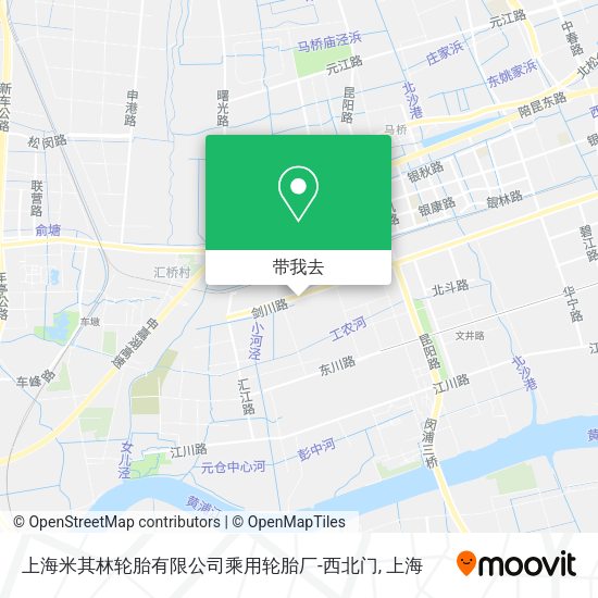 上海米其林轮胎有限公司乘用轮胎厂-西北门地图