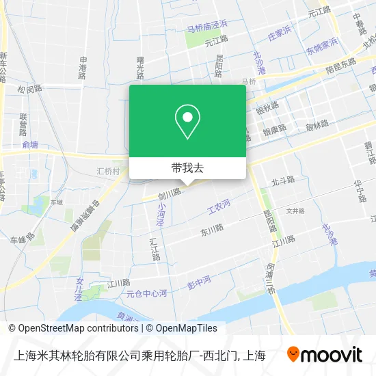 上海米其林轮胎有限公司乘用轮胎厂-西北门地图