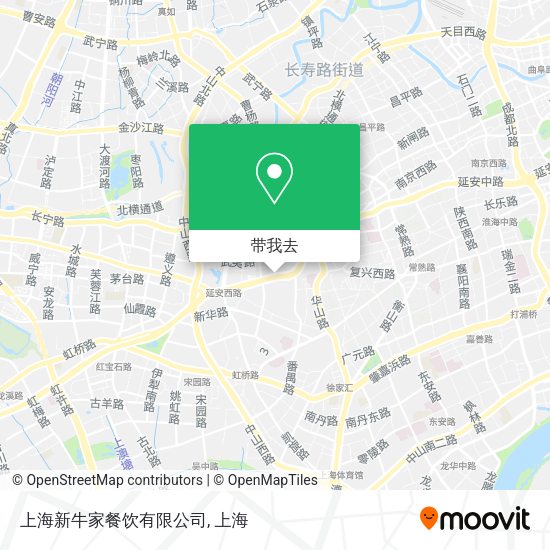 上海新牛家餐饮有限公司地图