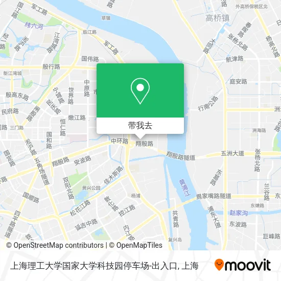 上海理工大学国家大学科技园停车场-出入口地图