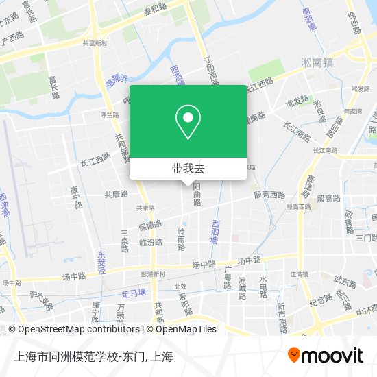 上海市同洲模范学校-东门地图