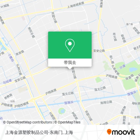 上海金源塑胶制品公司-东南门地图