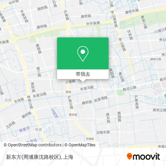 新东方(周浦康沈路校区)地图