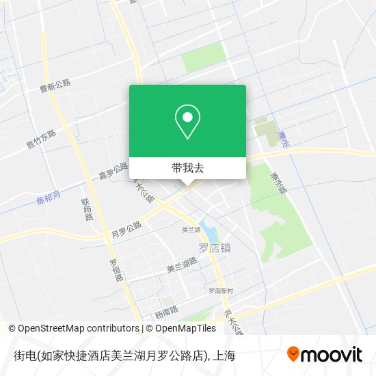 街电(如家快捷酒店美兰湖月罗公路店)地图