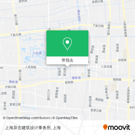 上海异念建筑设计事务所地图