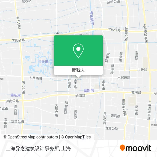 上海异念建筑设计事务所地图