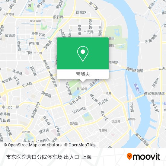 市东医院营口分院停车场-出入口地图