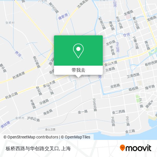 板桥西路与华创路交叉口地图