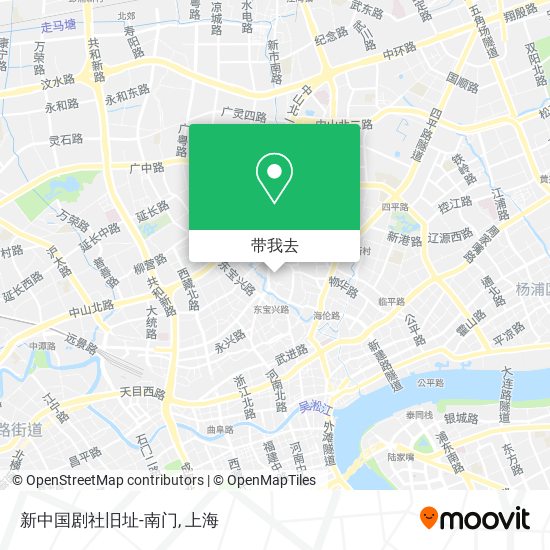 新中国剧社旧址-南门地图