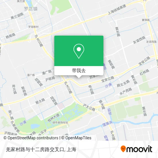 羌家村路与十二房路交叉口地图