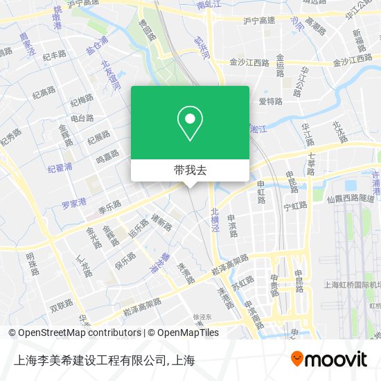 上海李美希建设工程有限公司地图