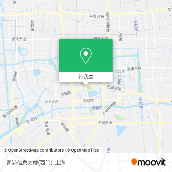 青浦信息大楼(西门)地图