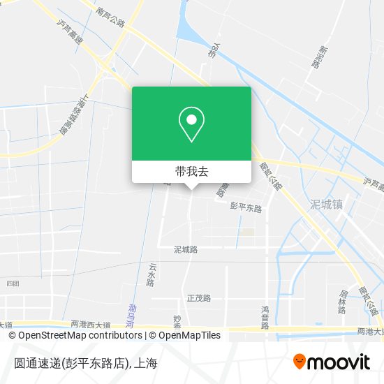 圆通速递(彭平东路店)地图