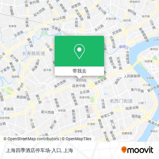 上海四季酒店停车场-入口地图