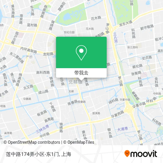 莲中路174弄小区-东1门地图