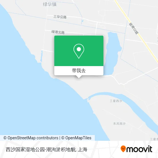 西沙国家湿地公园-潮沟淤积地貌地图