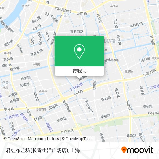 君红布艺坊(长青生活广场店)地图