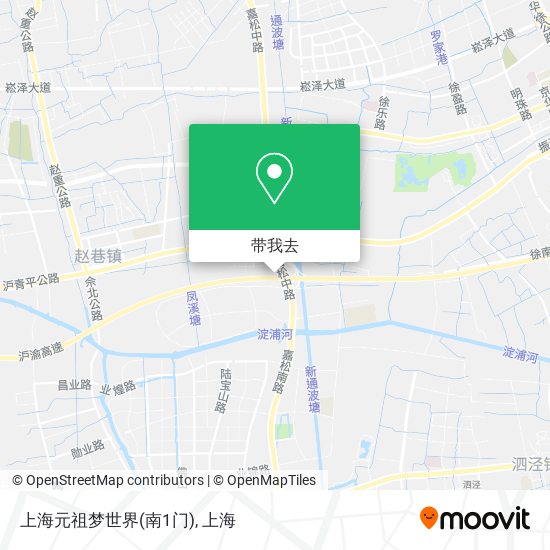 上海元祖梦世界(南1门)地图