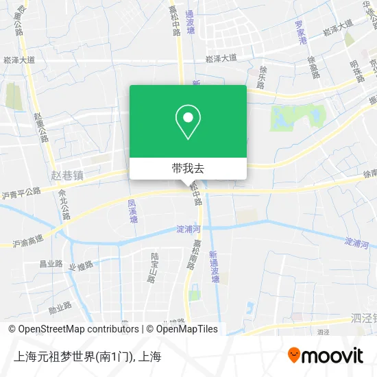 上海元祖梦世界(南1门)地图