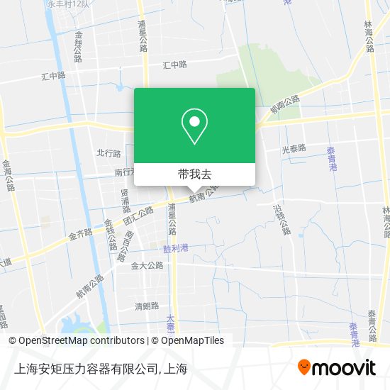 上海安矩压力容器有限公司地图