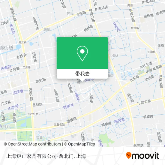 上海矩正家具有限公司-西北门地图