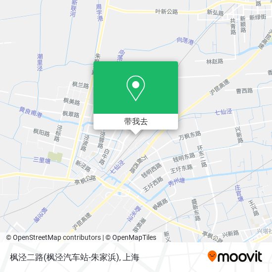 枫泾二路(枫泾汽车站-朱家浜)地图