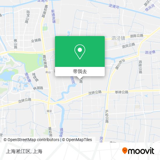上海淞江区地图