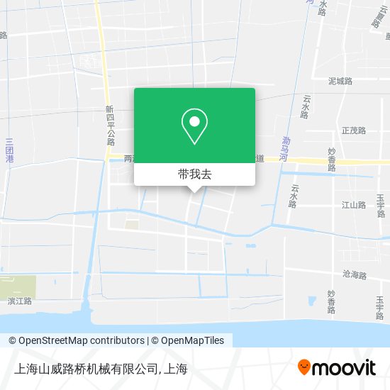 上海山威路桥机械有限公司地图