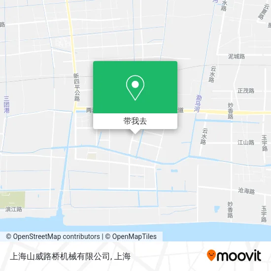 上海山威路桥机械有限公司地图