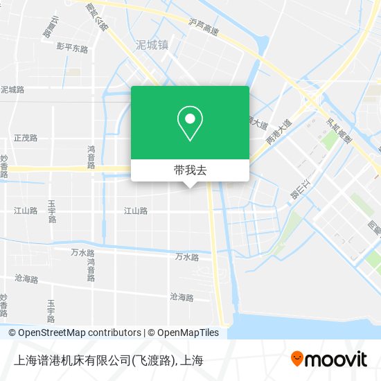 上海谱港机床有限公司(飞渡路)地图